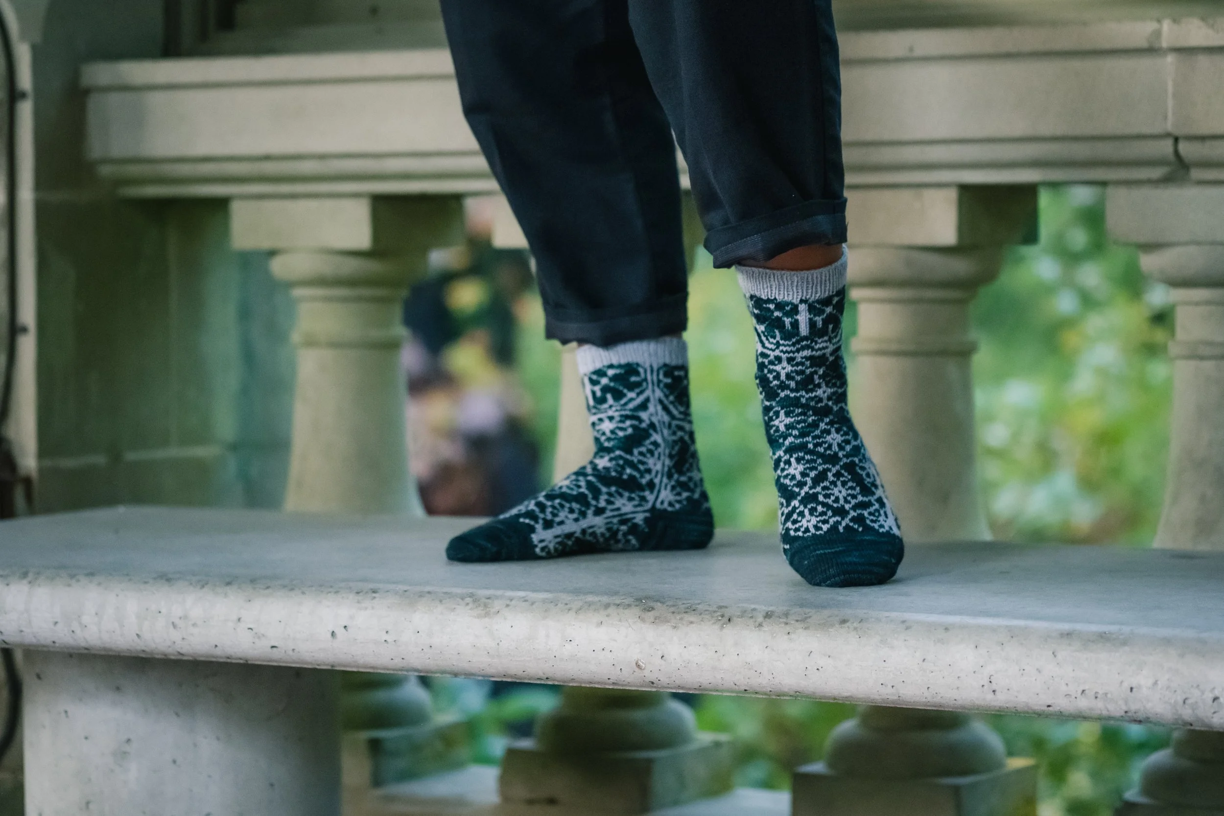 Climbing Flowers Socks Knitting Pattern — Andrea Rangel